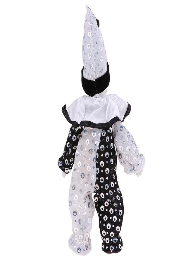 DYNWAVE 9inch Clown Doll - can Sitting & Standing, Hand Painted Harlequin Doll Display Decoration,Valentin Gift - Image 4